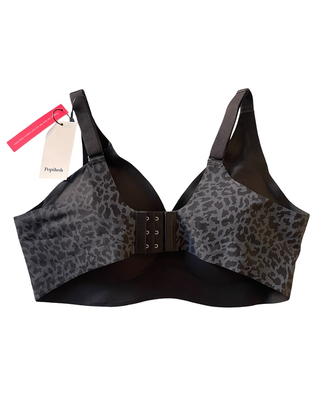 Seamless Wireless Jelly Leopard Contour Minimizer Support Bra - Picture 5 of 5